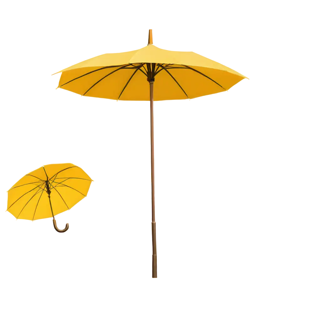 Charming-Yellow-Umbrella-PNG-Design-for-Telegram-Stickers