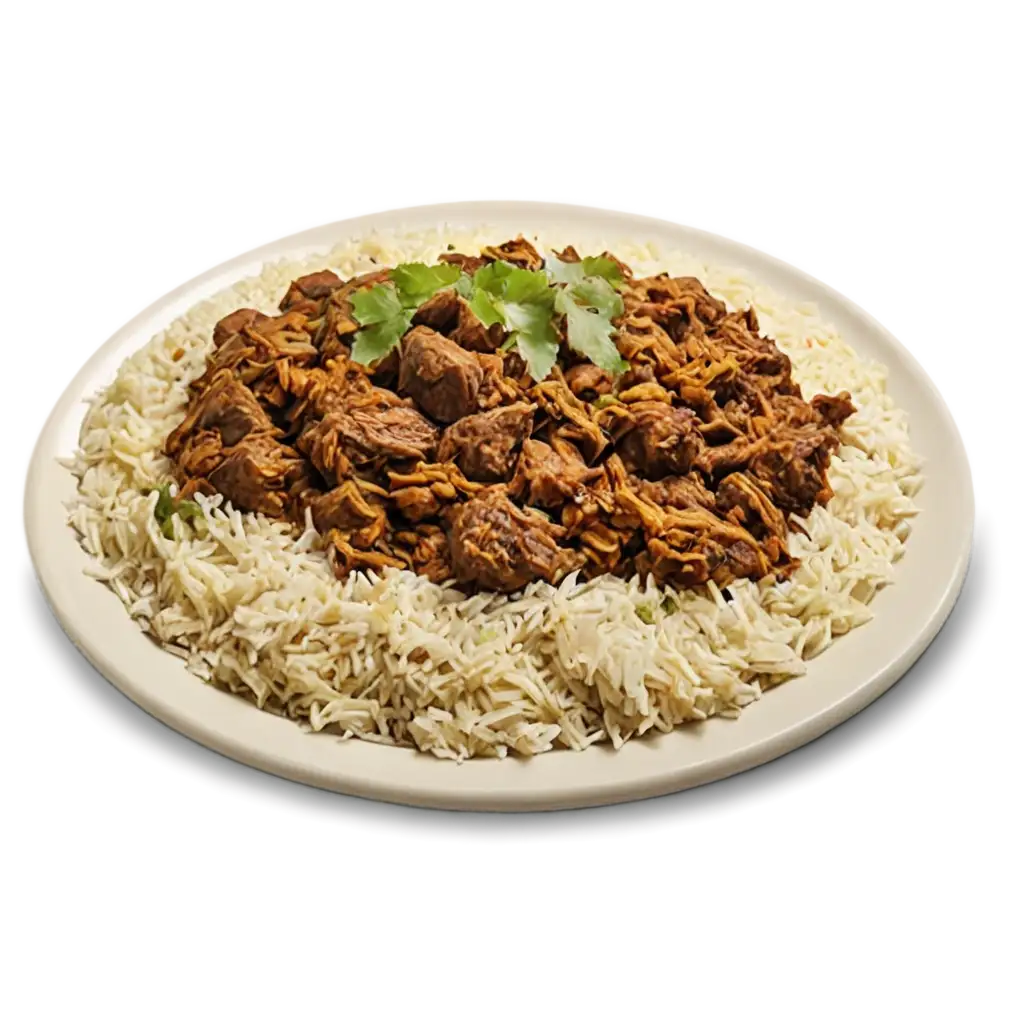 Beef-Biryani-Plate-PNG-HighQuality-Image-for-Culinary-and-Creative-Use