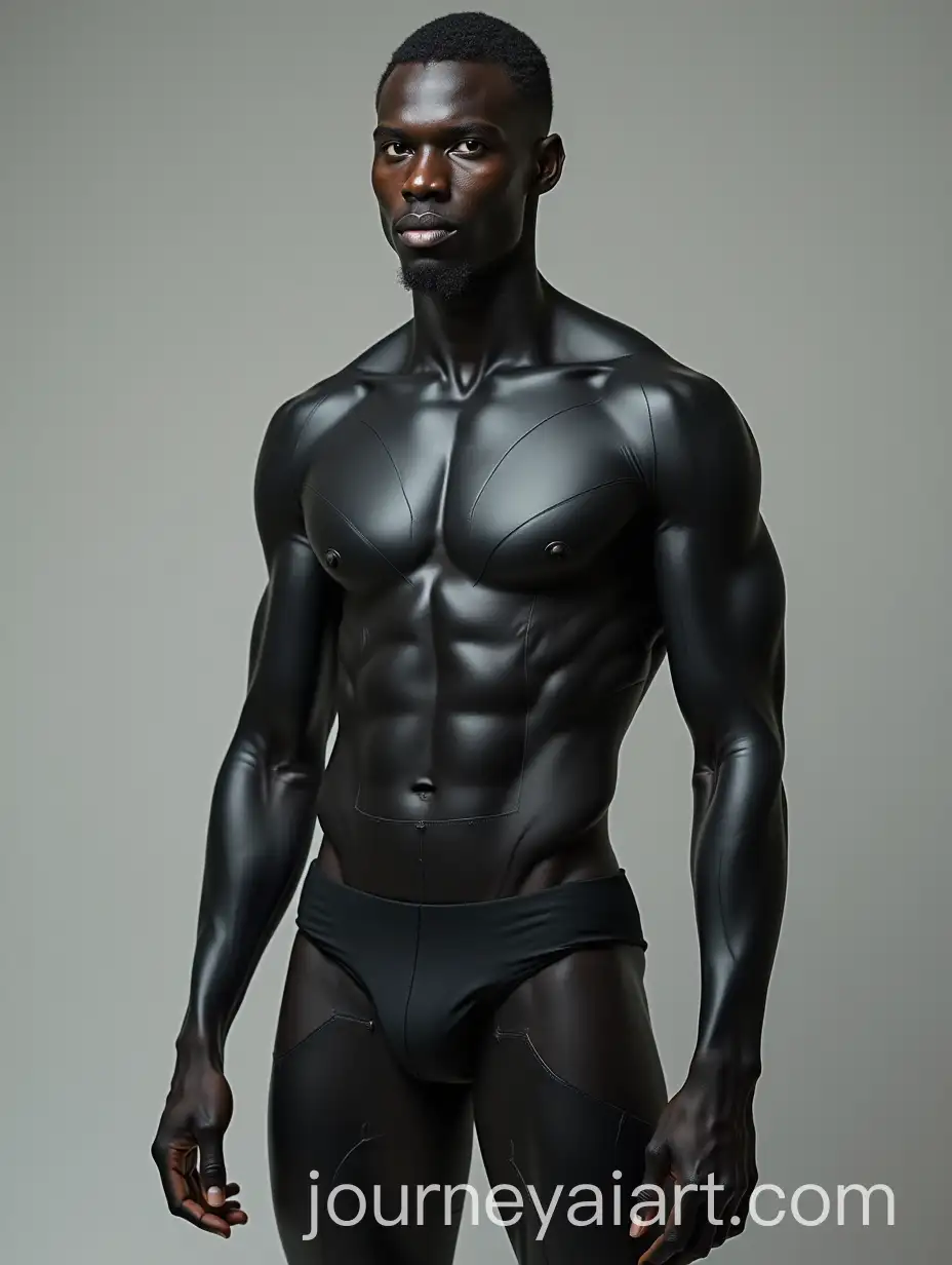 Futuristic-Cyborg-Man-with-Seamless-Black-Matte-Integration