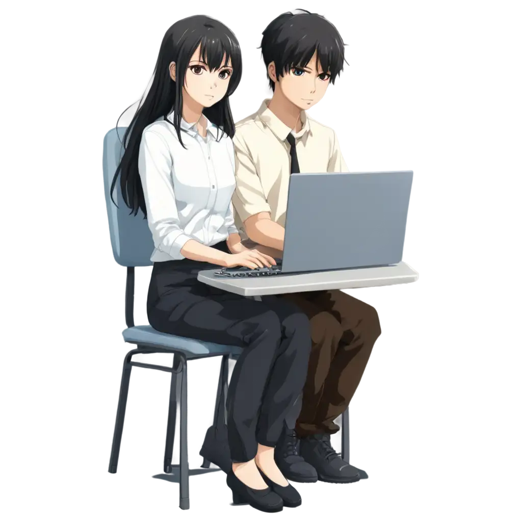 AnimeStyle-Programmers-Boy-and-Girl-at-Work-PNG-Image-for-Creative-Projects