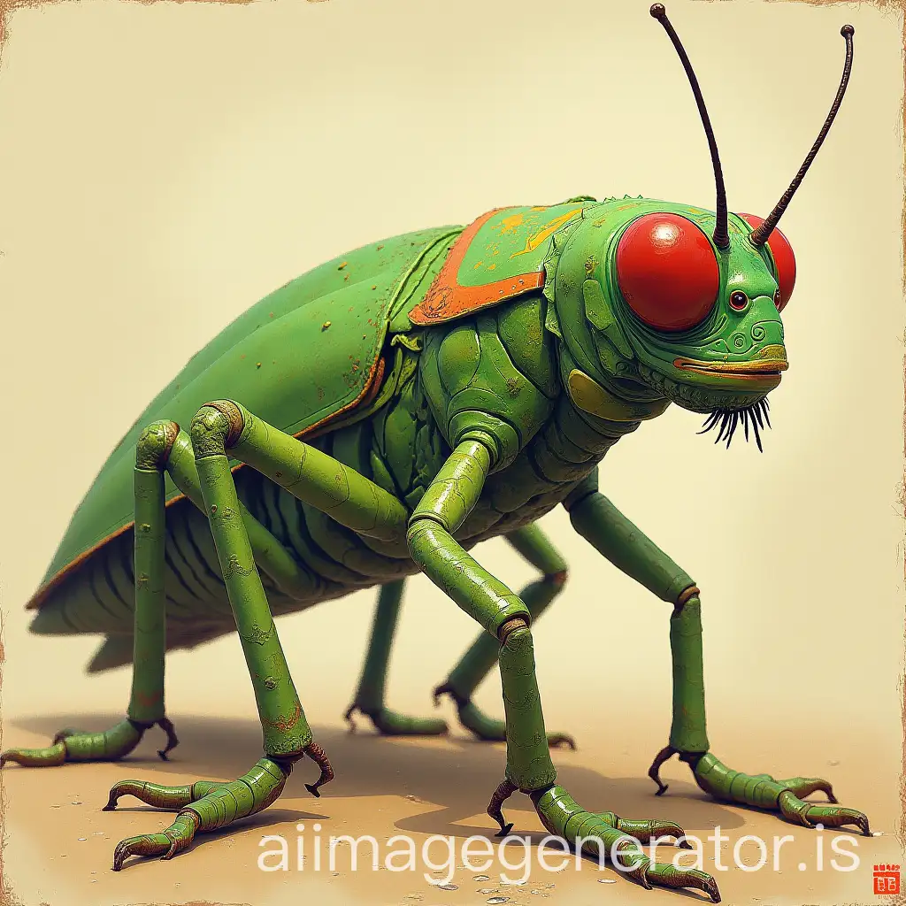 Highly-Detailed-SurAI-Image-Prompt-ExpansionahInspired-Grasshopper-Artwork