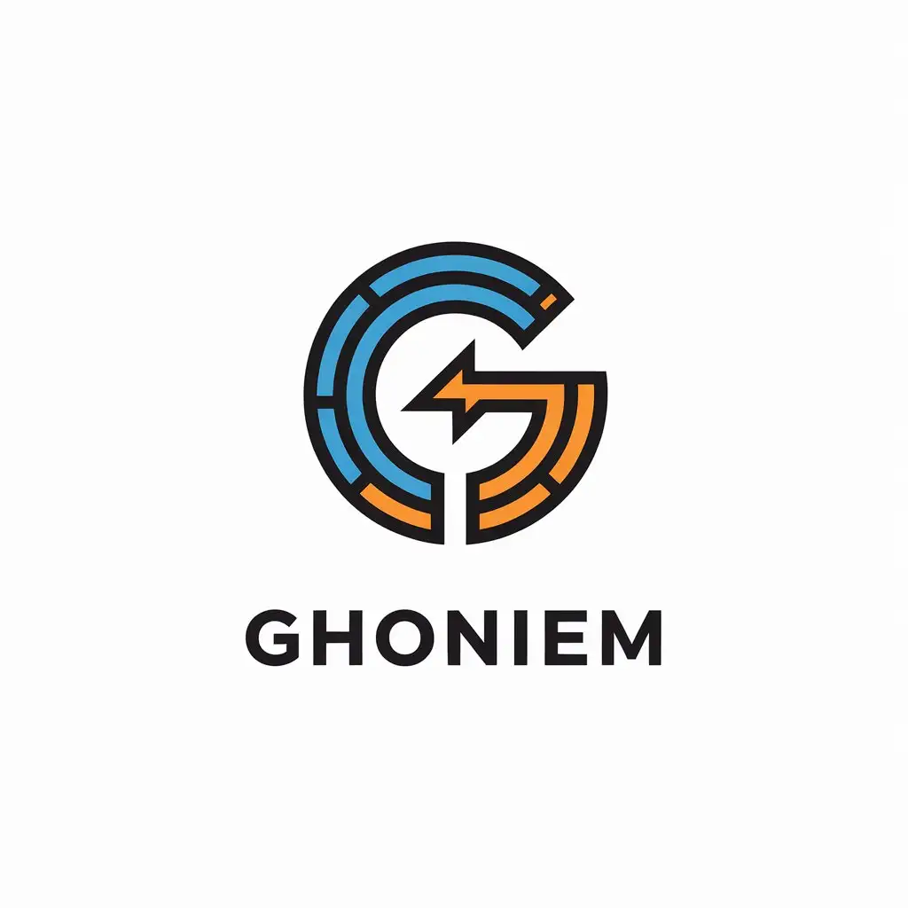 LOGO Design for Ghoniem Vector Style with G as Main Symbol for Gaming YouTube Channel