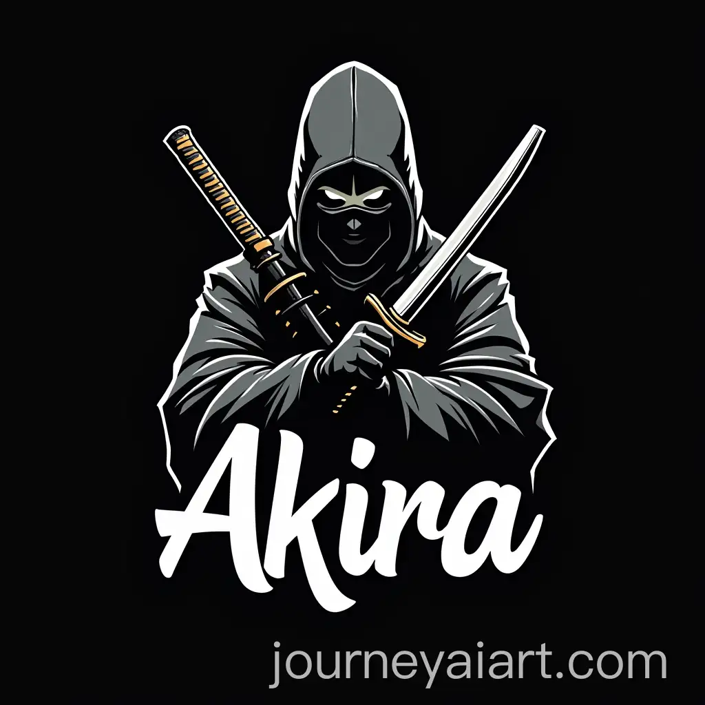 Ninja-Warrior-with-Samurai-Sword-Akira-Esport-Logo-Design