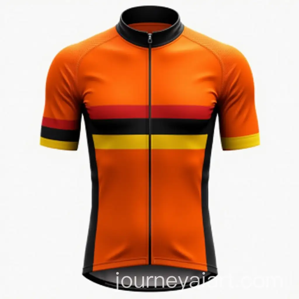 Cyclist-Jersey-Design-Template-in-Vibrant-Orange-with-Yellow-Black-and-Red-Accents