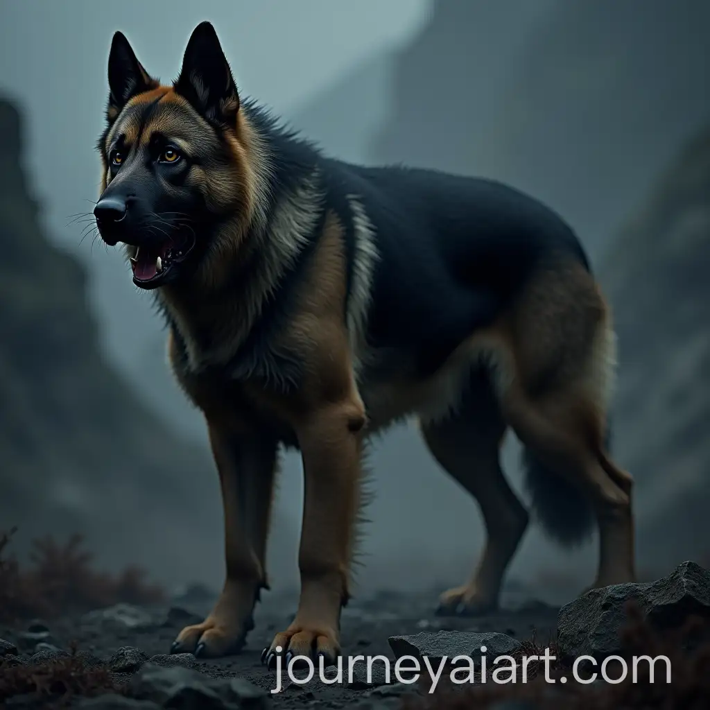 Hybrid-Monster-Creature-Cane-Corso-and-German-Shepherd-Fusion-in-a-Dark-Stormy-Landscape