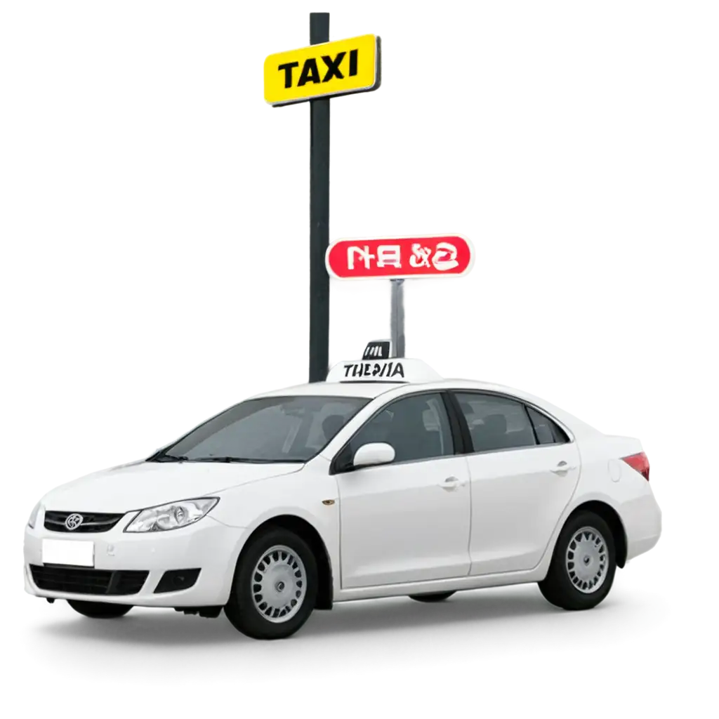 Unmarked-White-Taxi-Car-PNG-Versatile-Image-for-Multiple-Applications