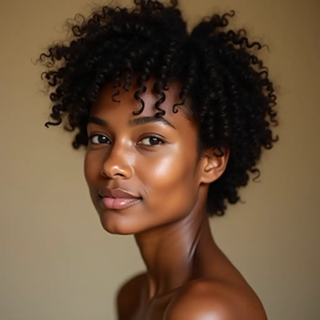 Portrait-of-Confident-DarkSkinned-Thai-Woman-with-Curly-Hair-and-Soft-Natural-Lighting