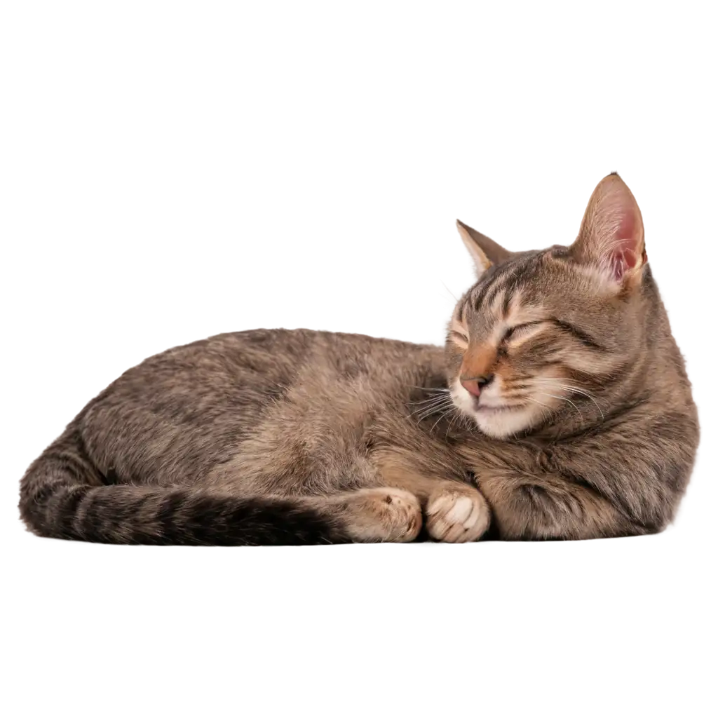 Sleeping-Cat-PNG-Image-Serenity-Captured-in-HighQuality-Format