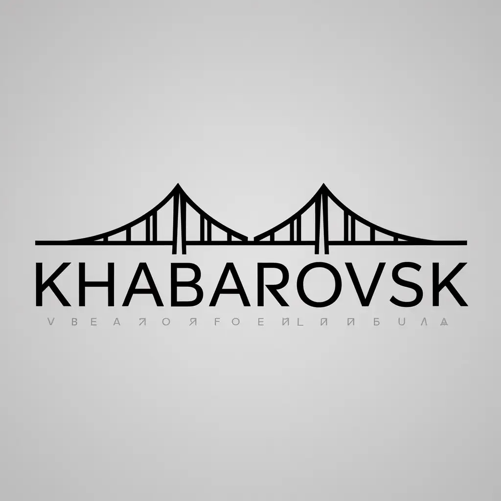 LOGO-Design-For-Khabarovsk-Amursky-Bridge-in-a-Modern-Style-for-Various-Uses