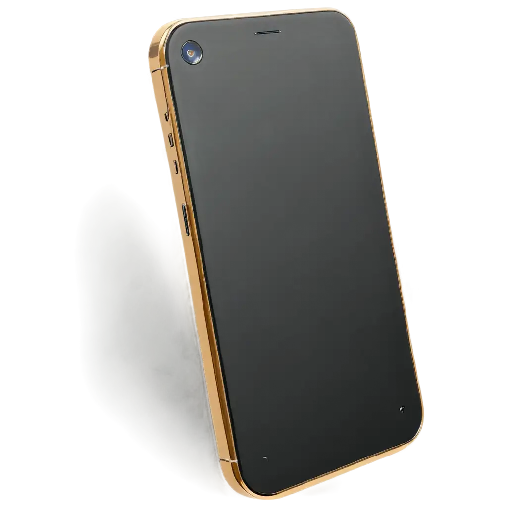 Premium-Smartphone-in-Black-and-Gold-Style-PNG-Image-for-HighQuality-Visuals