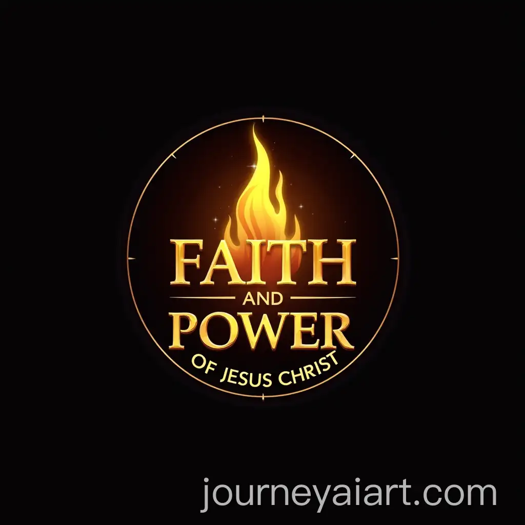 Circular-Logo-for-Church-of-Faith-and-Power-of-Jesus-Christ-with-Divine-Flame-and-Modern-Typography