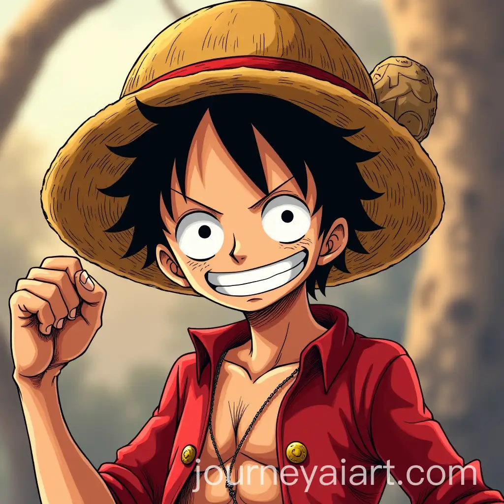 Monkey-D-Luffy-Themed-Phone-Wallpaper-Design