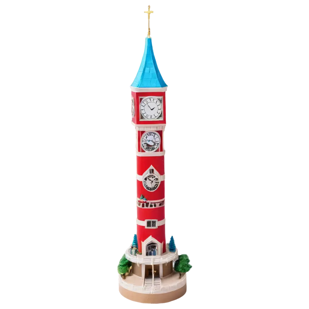 Charming-Toy-Clock-Tower-PNG-A-Whimsical-Digital-Asset-for-Creative-Projects