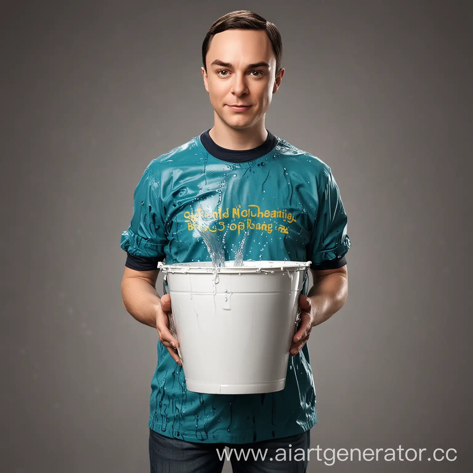 Sheldon-Cooper-from-The-Big-Bang-Theory-Holding-a-Bucket-of-Water