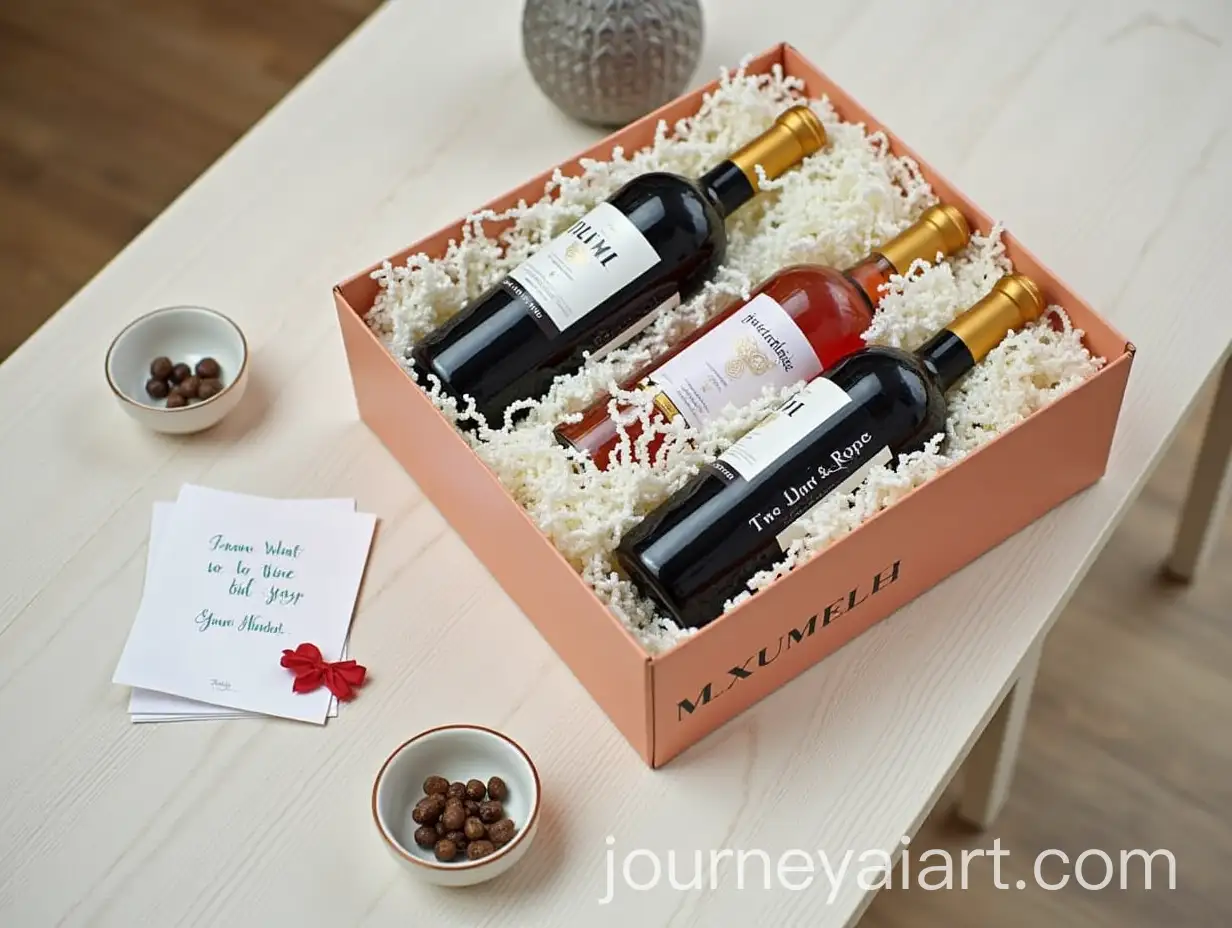 Elegant-Wine-Subscription-Box-with-Premium-Bottles-and-Accessories-on-Dining-Table