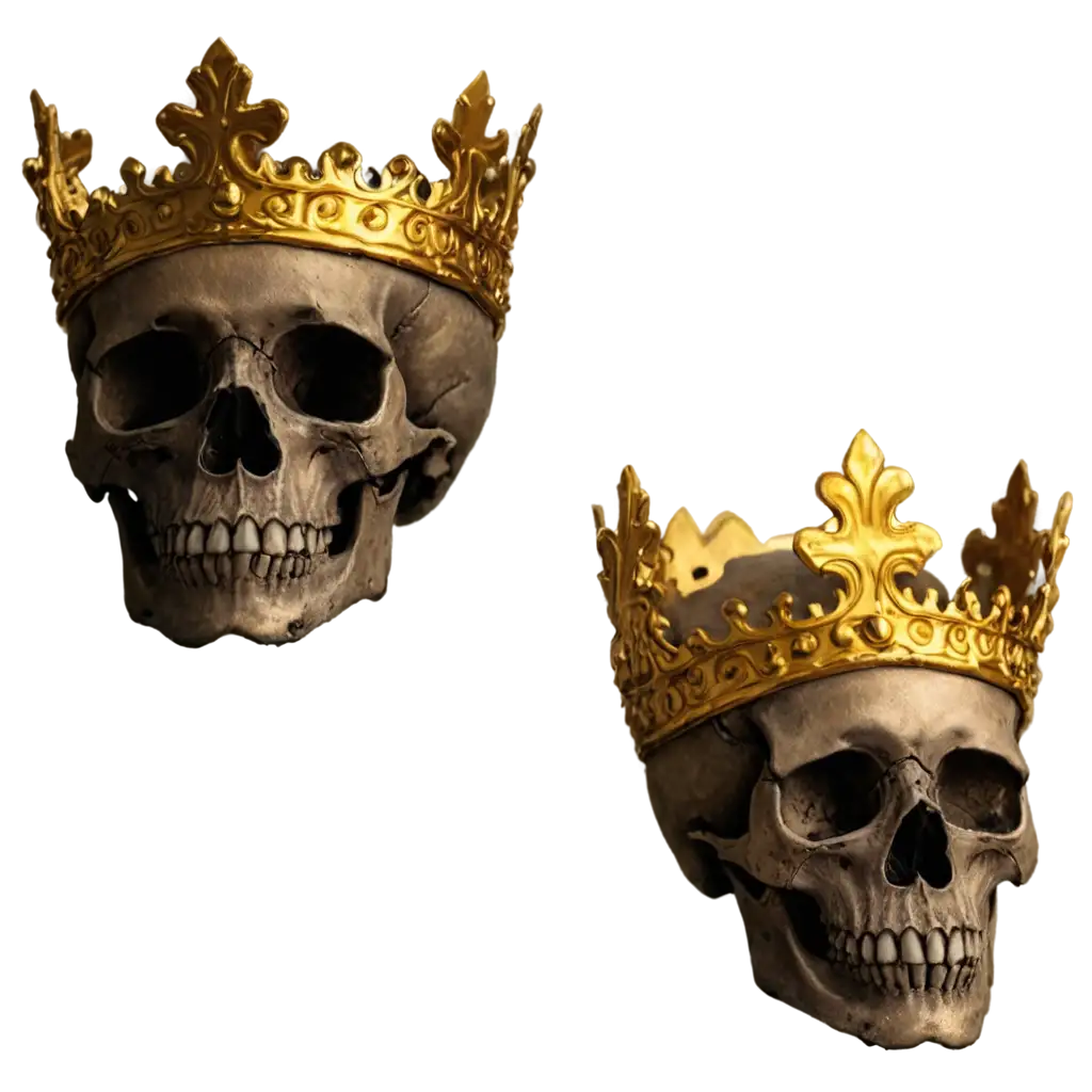 Stunning-Golden-Crown-on-a-Skull-PNG-for-Enhanced-Visual-Impact