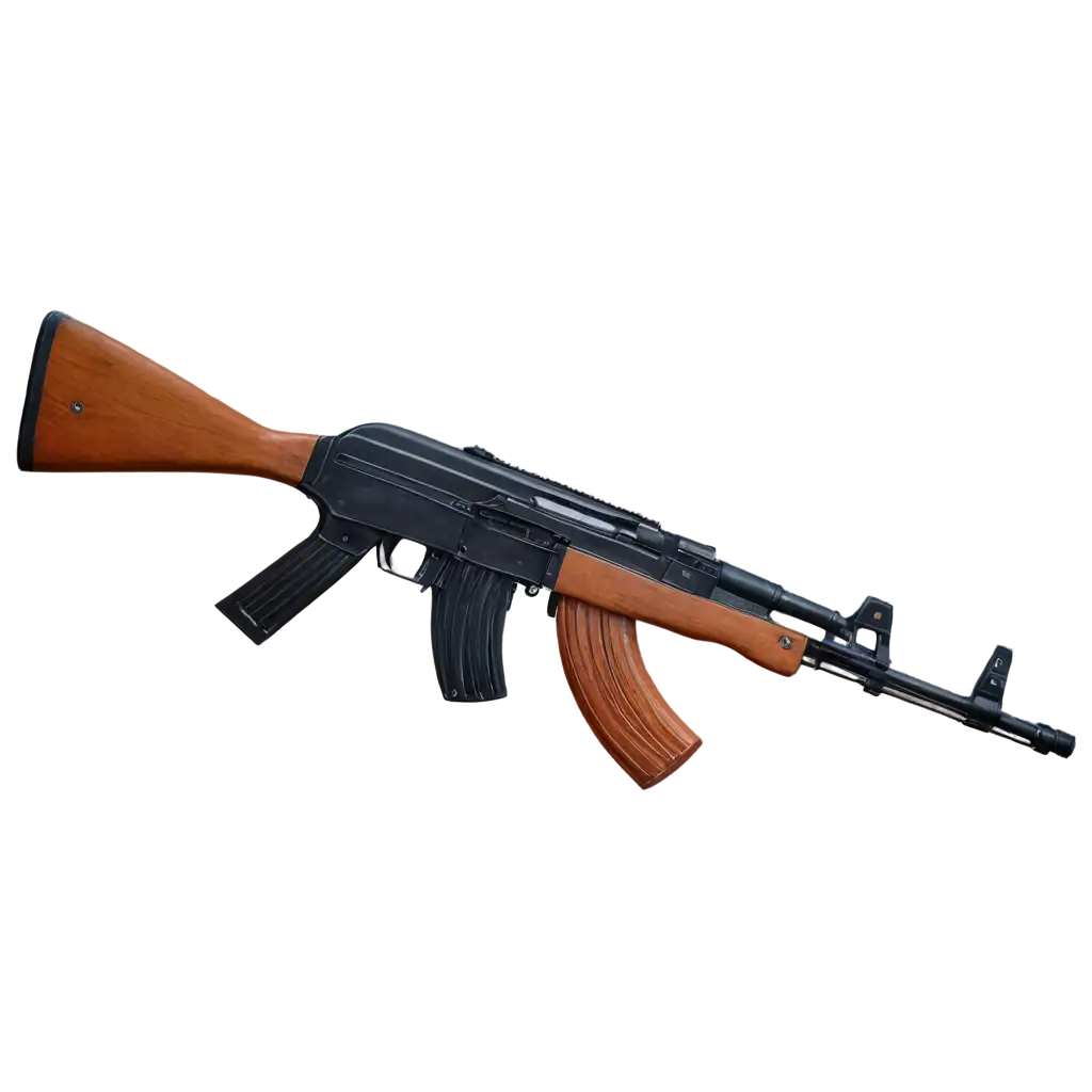 Create a png of AK-47 in circle shape