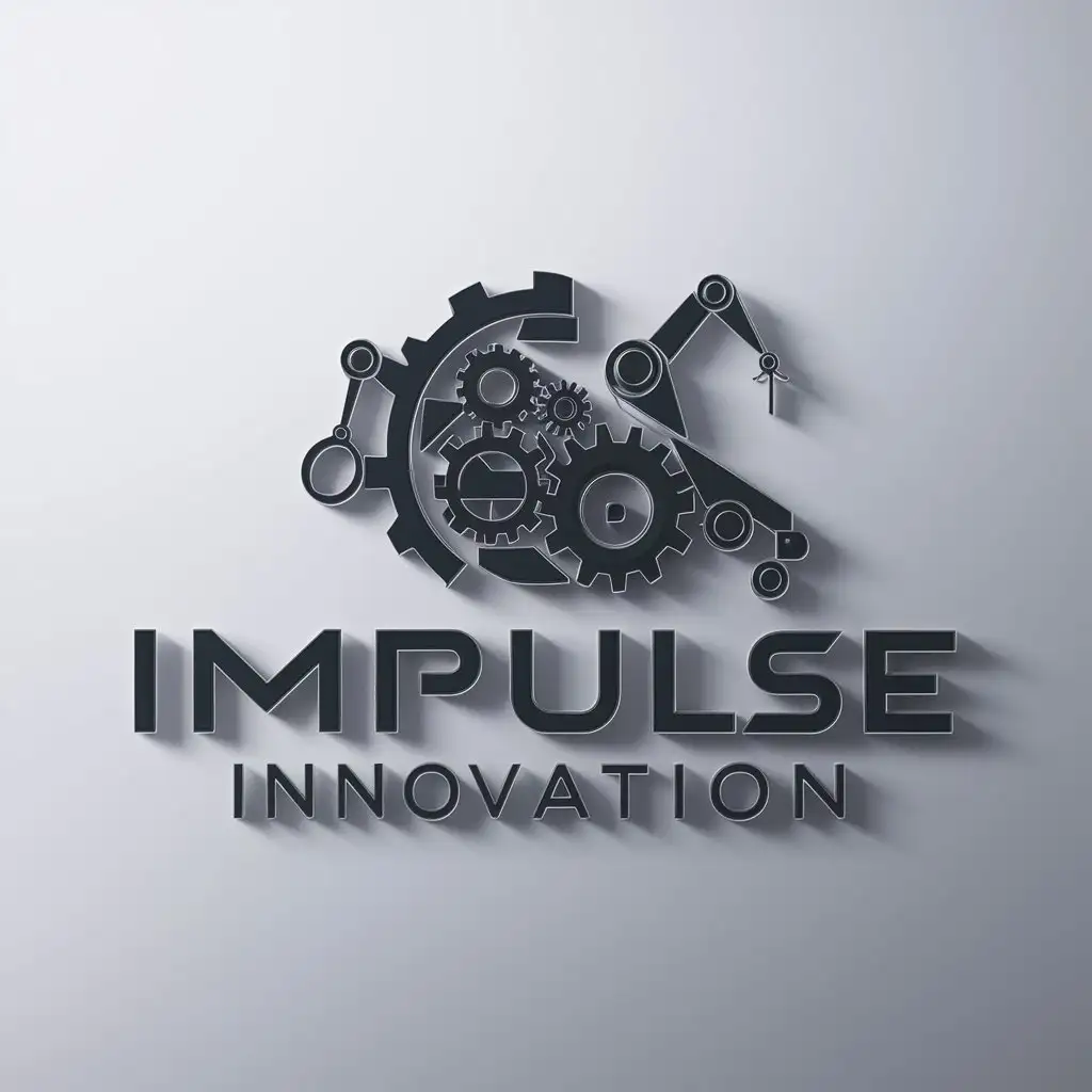 a logo design,with the text "IMPULSE INNOVATION", main symbol:automation and dispatching of industrial equipment and systems!,Moderate,be used in Technology industry,clear background