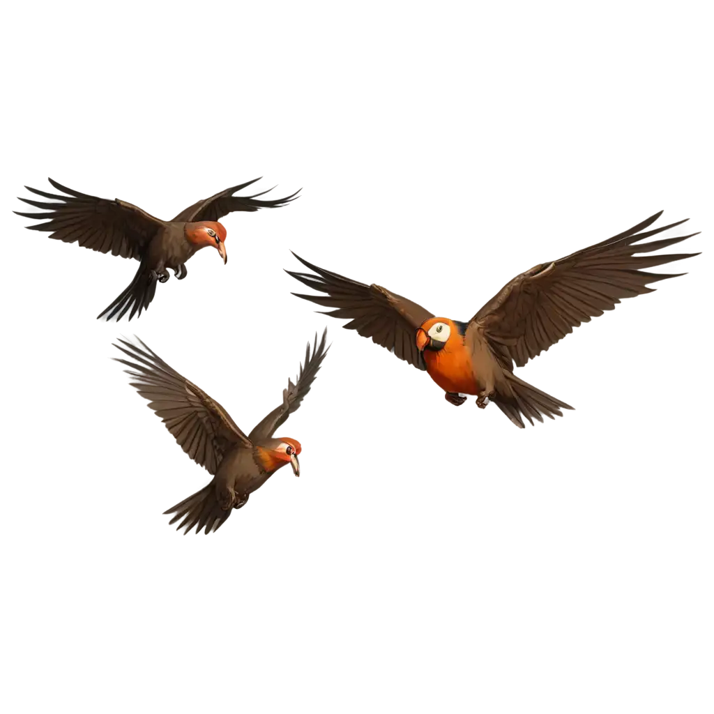 2d birds animation flying