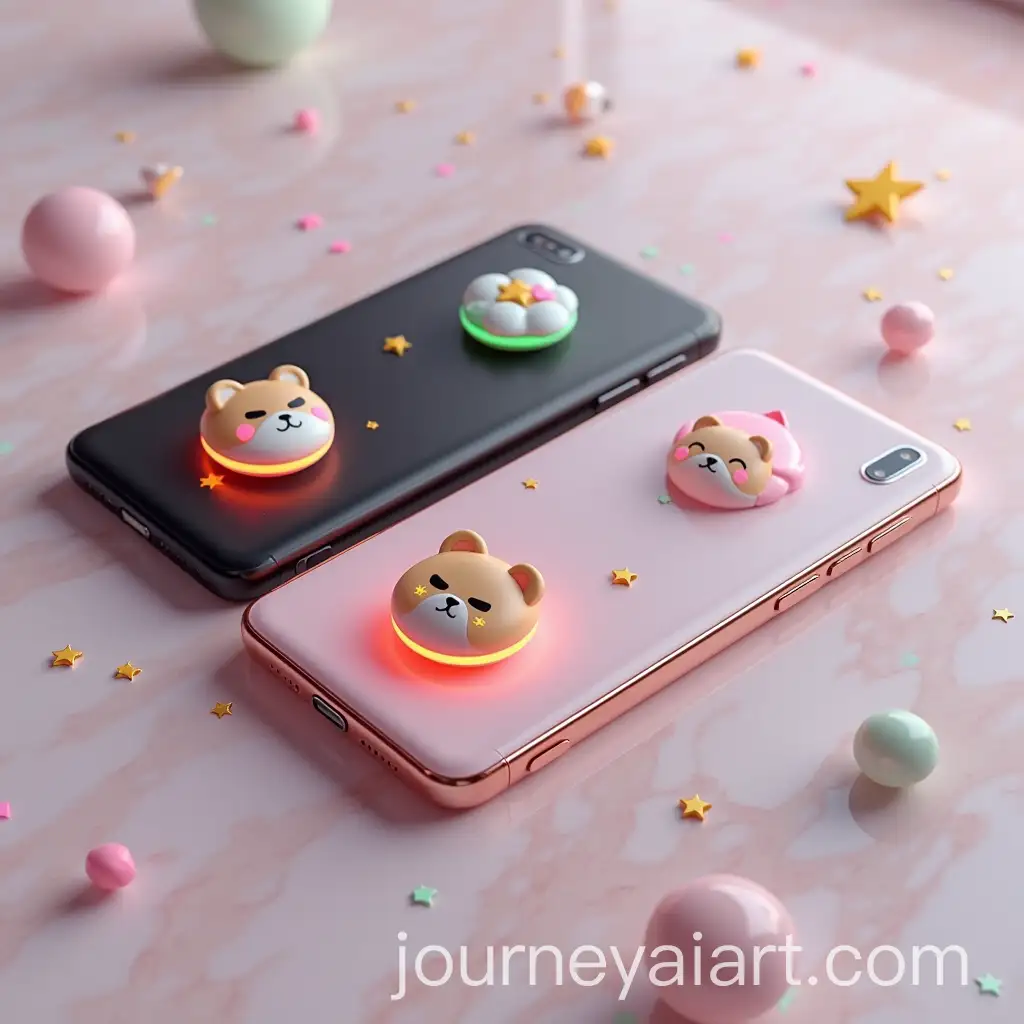 AI-Image-Prompt-ExpansionLuxury-Advertising-Poster-with-Futuristic-Smartphones-Featuring-PepoStyle-Emojis