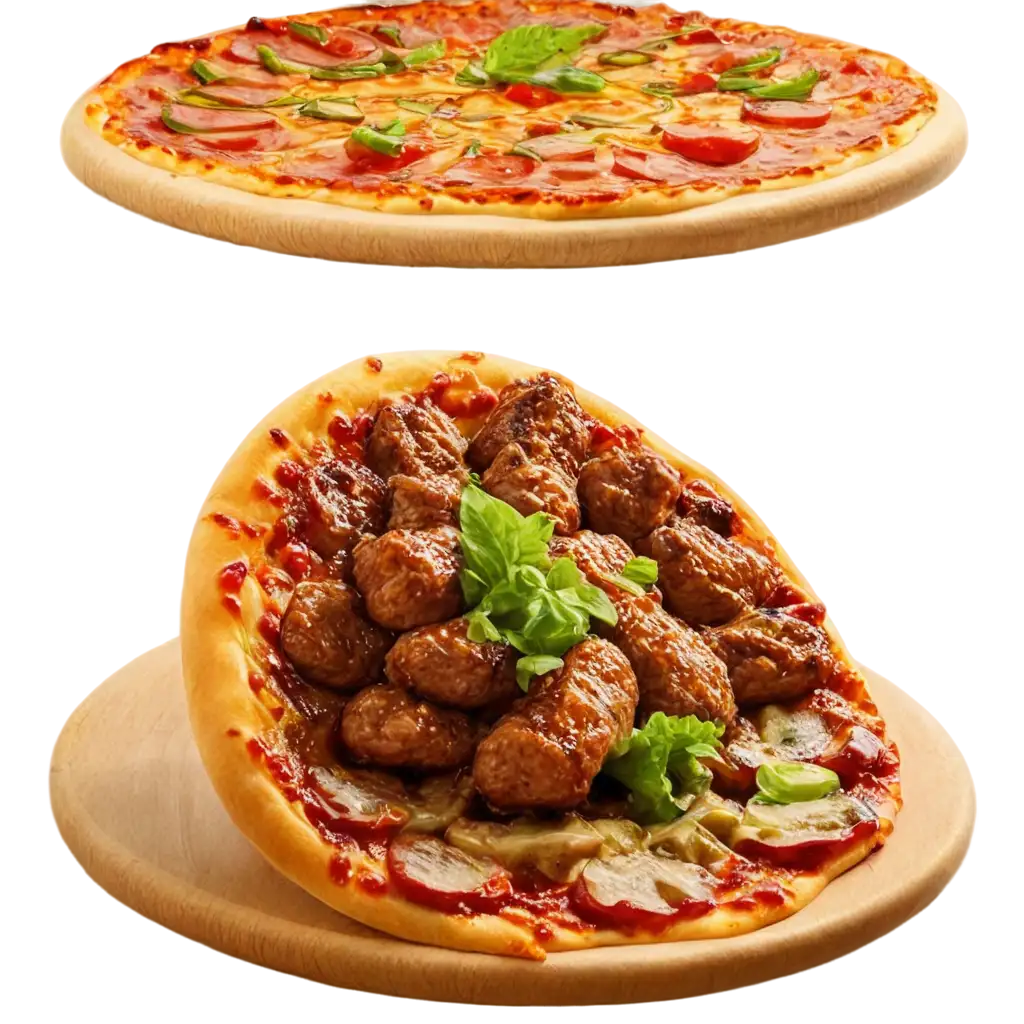 Chicken-Kabab-and-Pizza-PNG-Image-Perfect-for-HighQuality-Food-Visuals