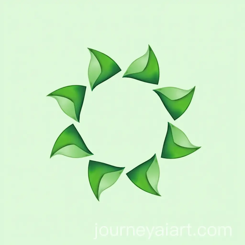 Logo-Design-with-Circle-of-Leaves-and-Glasses-Frame-in-Green-Tones