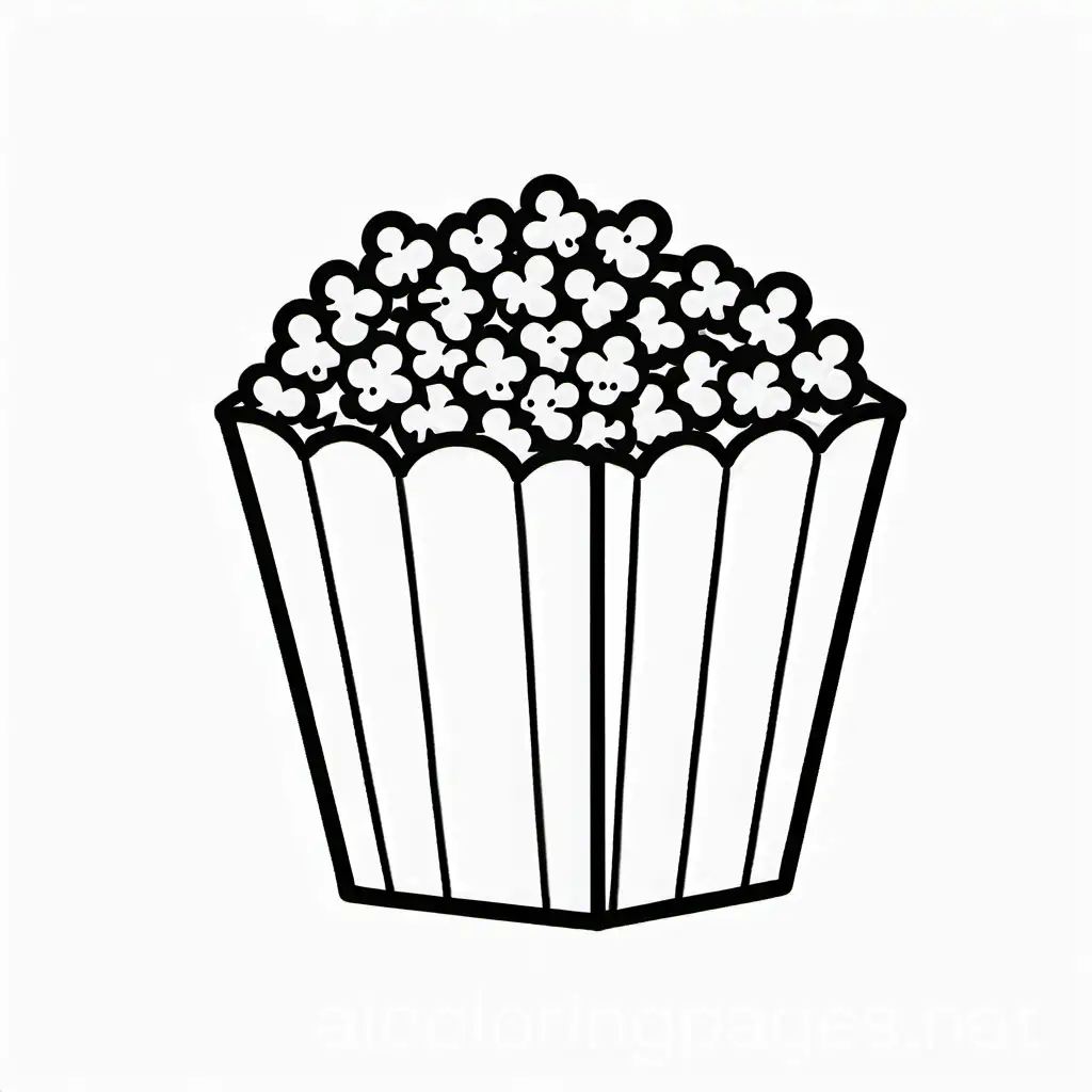 Coloring-Page-Popcorn-Box-Line-Art-for-Kids