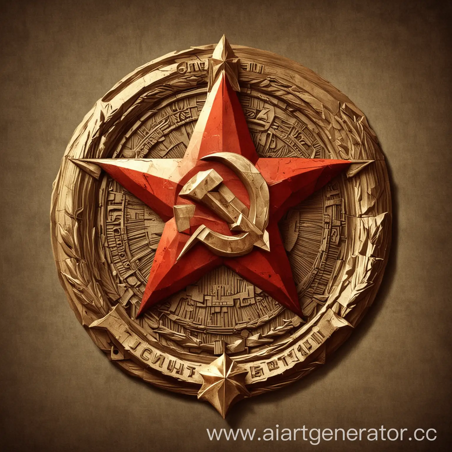 Logo-of-the-Truth-in-Soviet-Style-USSR-Emblem-Design