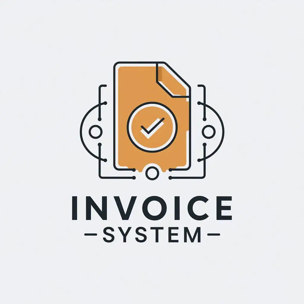 LOGO Design for Invoice System Vector File with Moderate Style and File Symbol for the Internet Industry