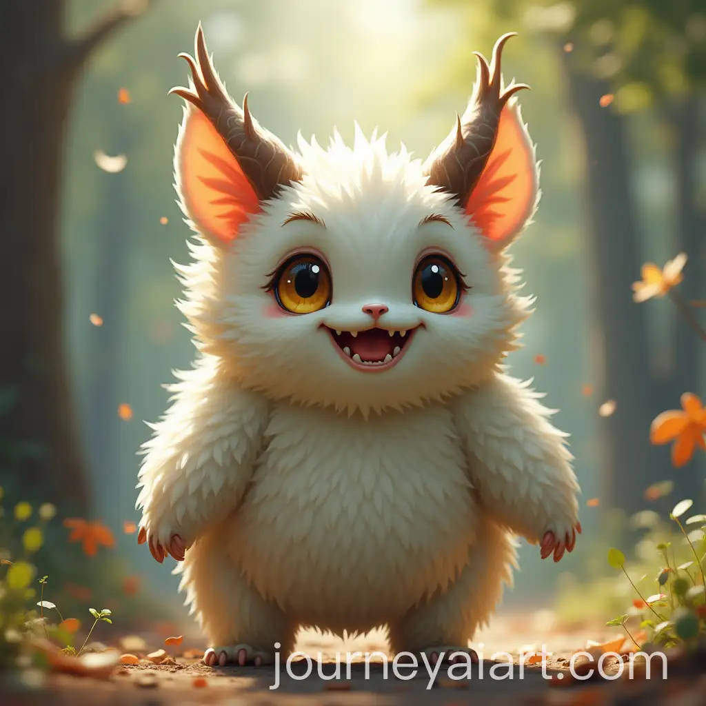 Fluffy-Childrens-Monster-with-Nimble-Movements