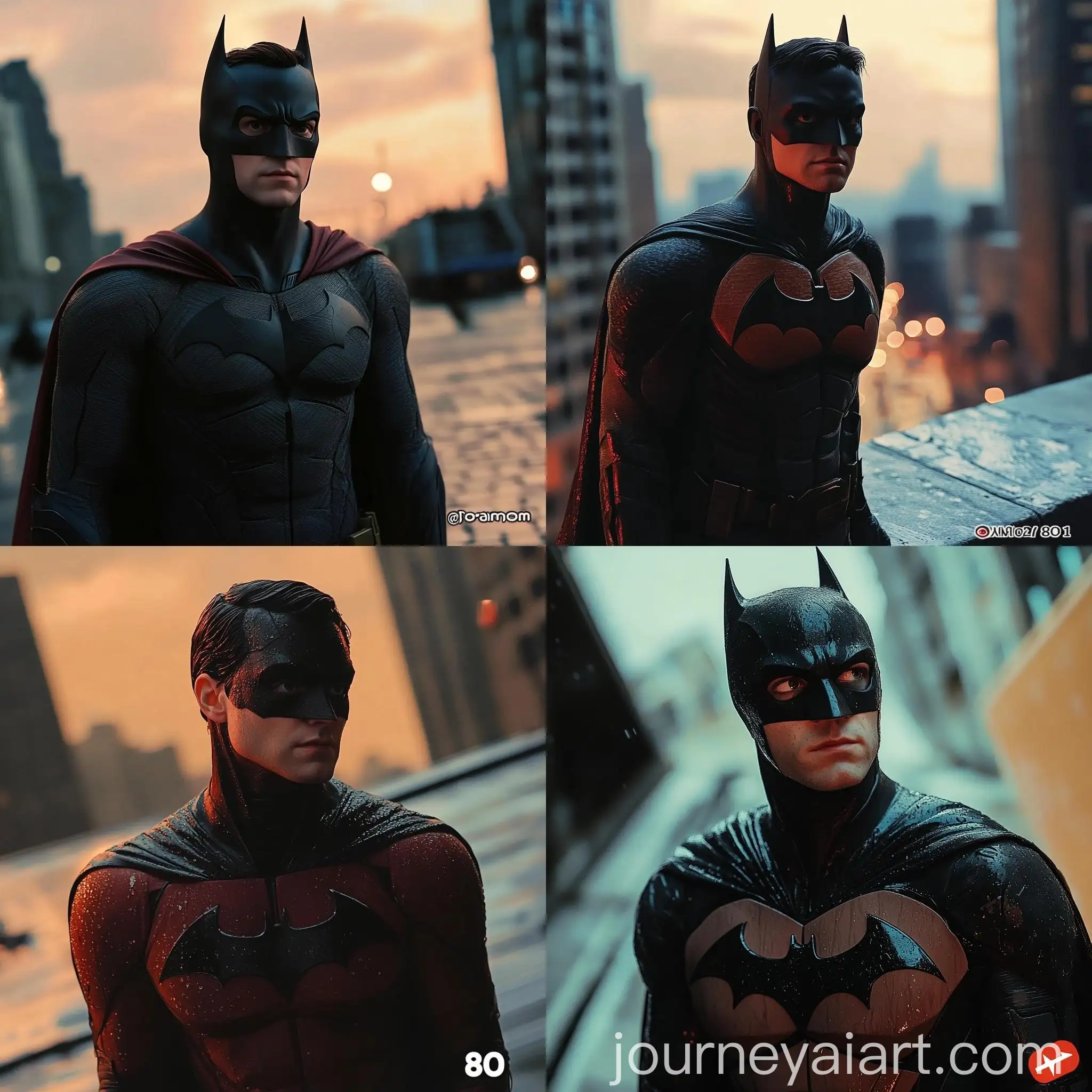 Batman-Movie-Poster-in-Apricot-Color-with-Dynamic-Angle-Shot