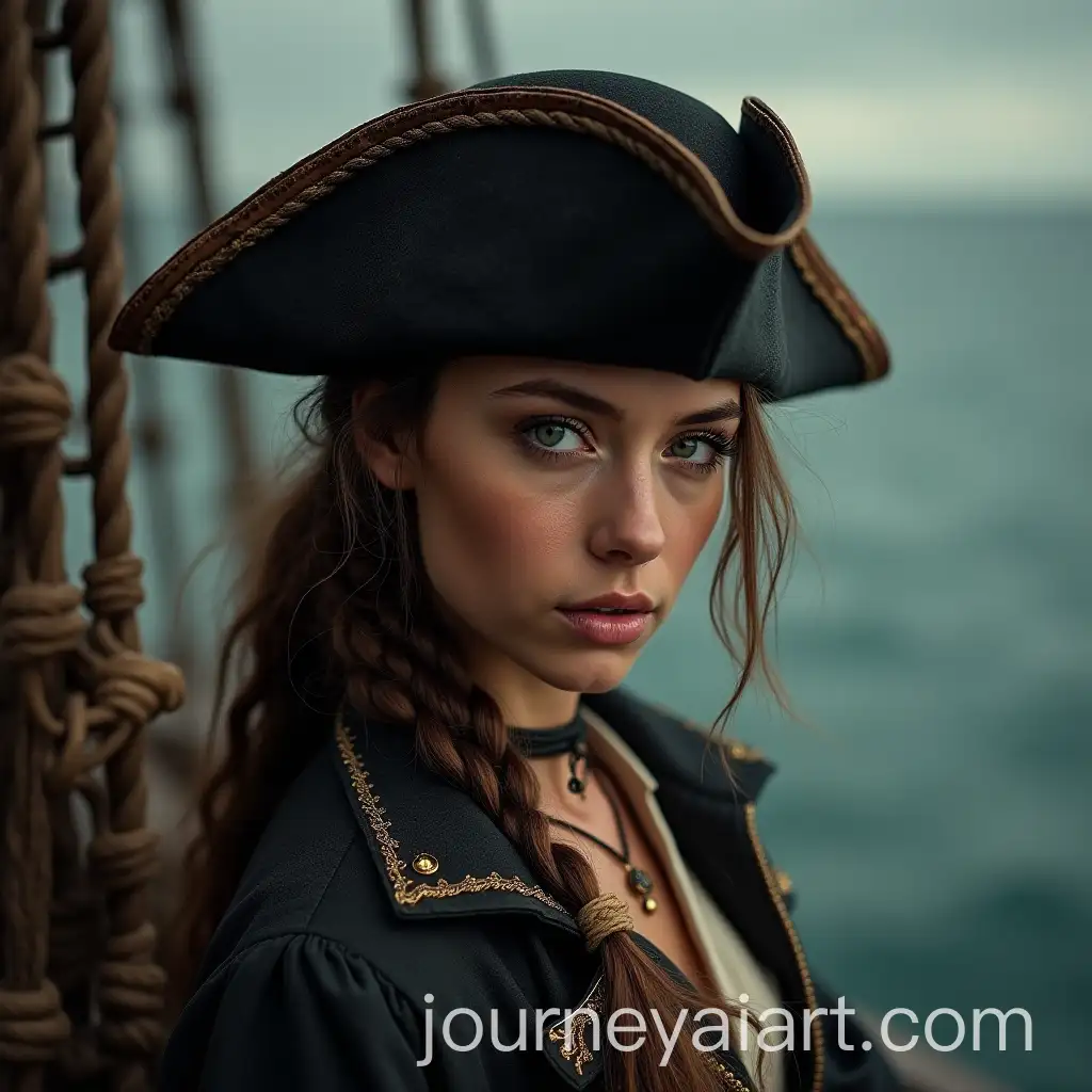 Severe-Girl-Pirate-Portrait-on-a-Naval-Ship