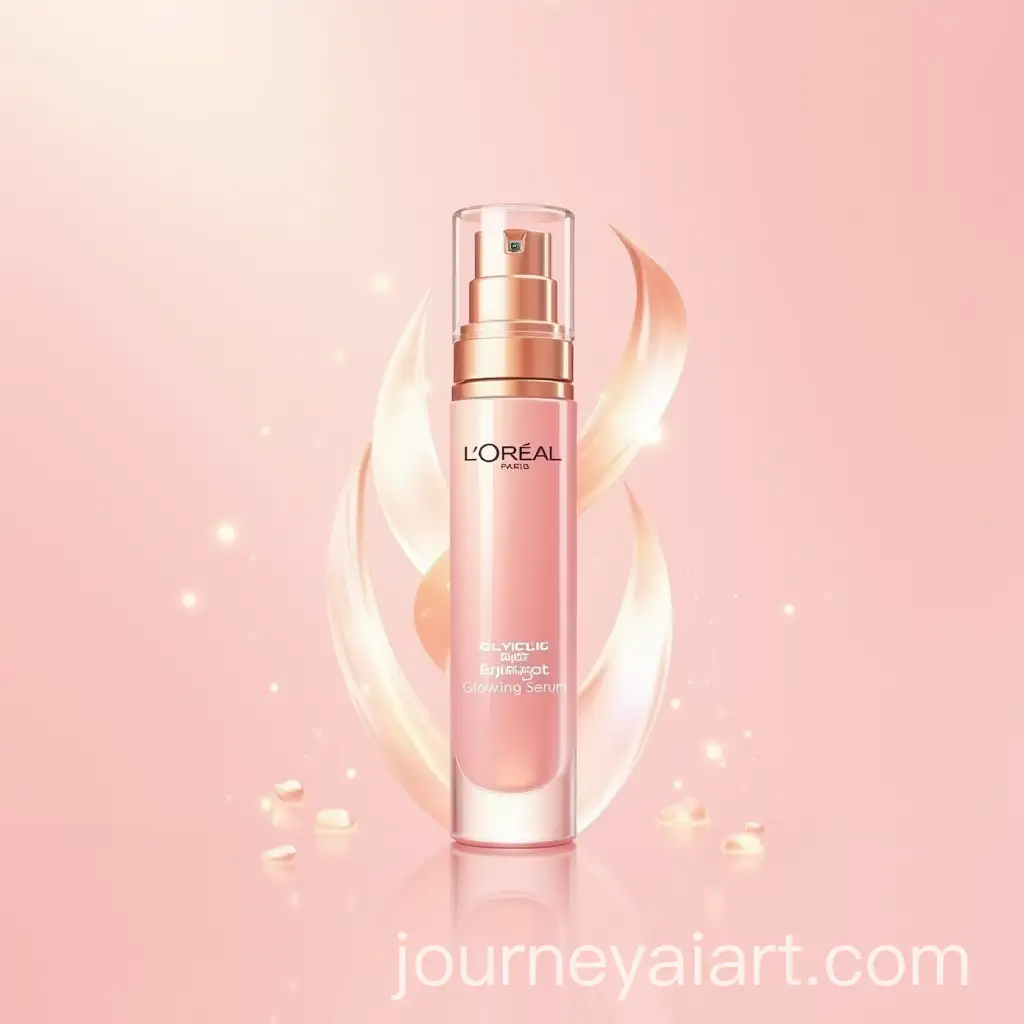 Elegant-and-Minimalistic-LOral-Paris-Glycolic-Bright-Glowing-Serum-Branding-Design