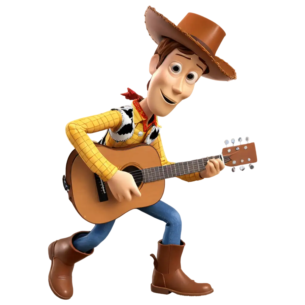 HighQuality-PNG-Image-of-Woody-from-Toy-Story-Crouching-and-Playing-Guitar