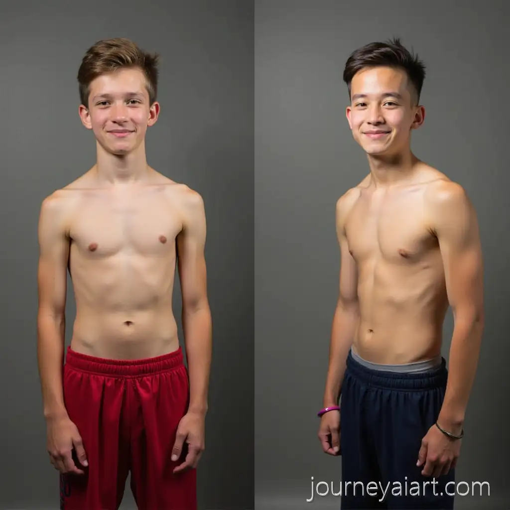 15YearOld-BoyAI-Image-Prompt-Expansion-Before-and-After-Gym-Workout-Transformation
