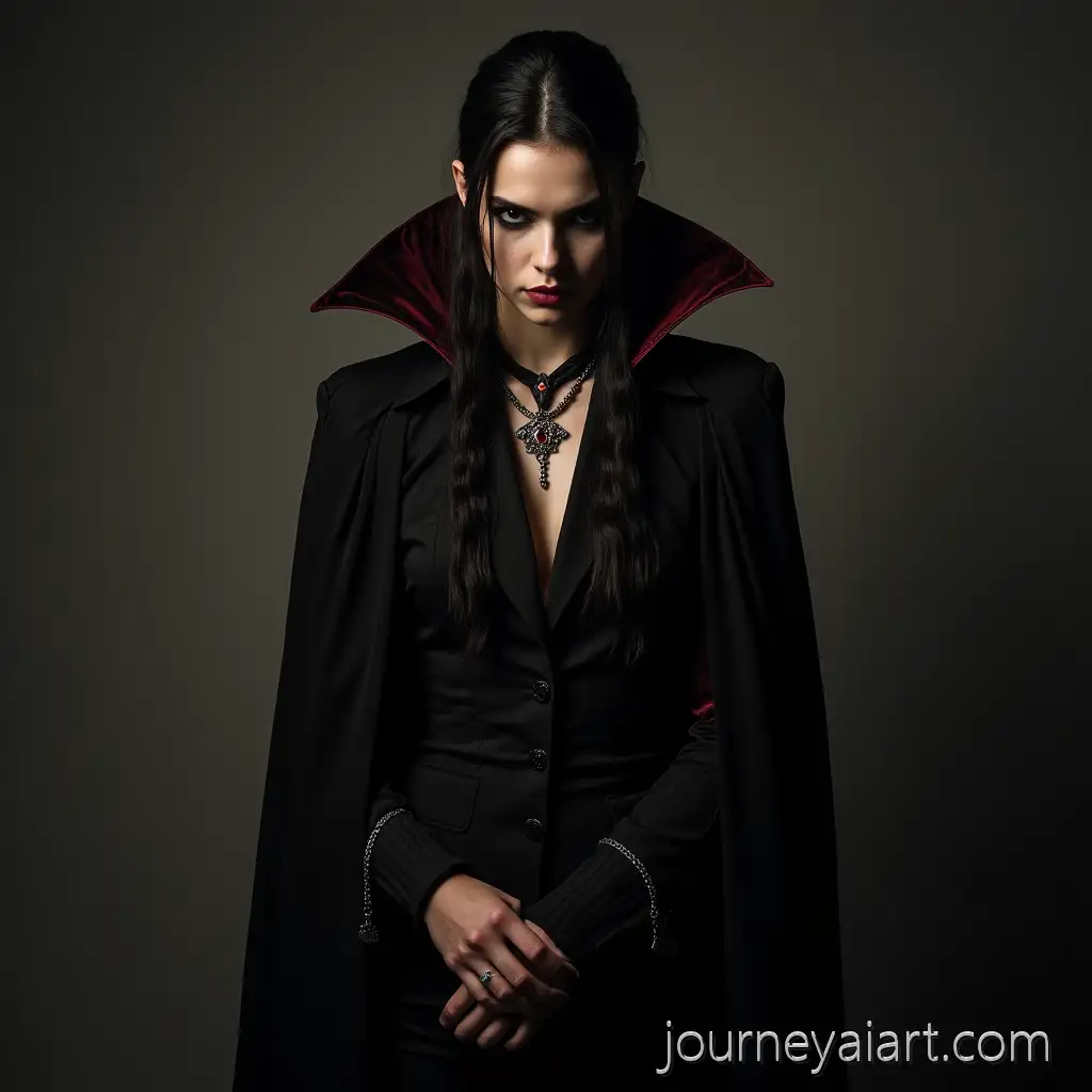 Elegant-Androgynous-Vampire-in-Gothic-Attire-at-Twilight