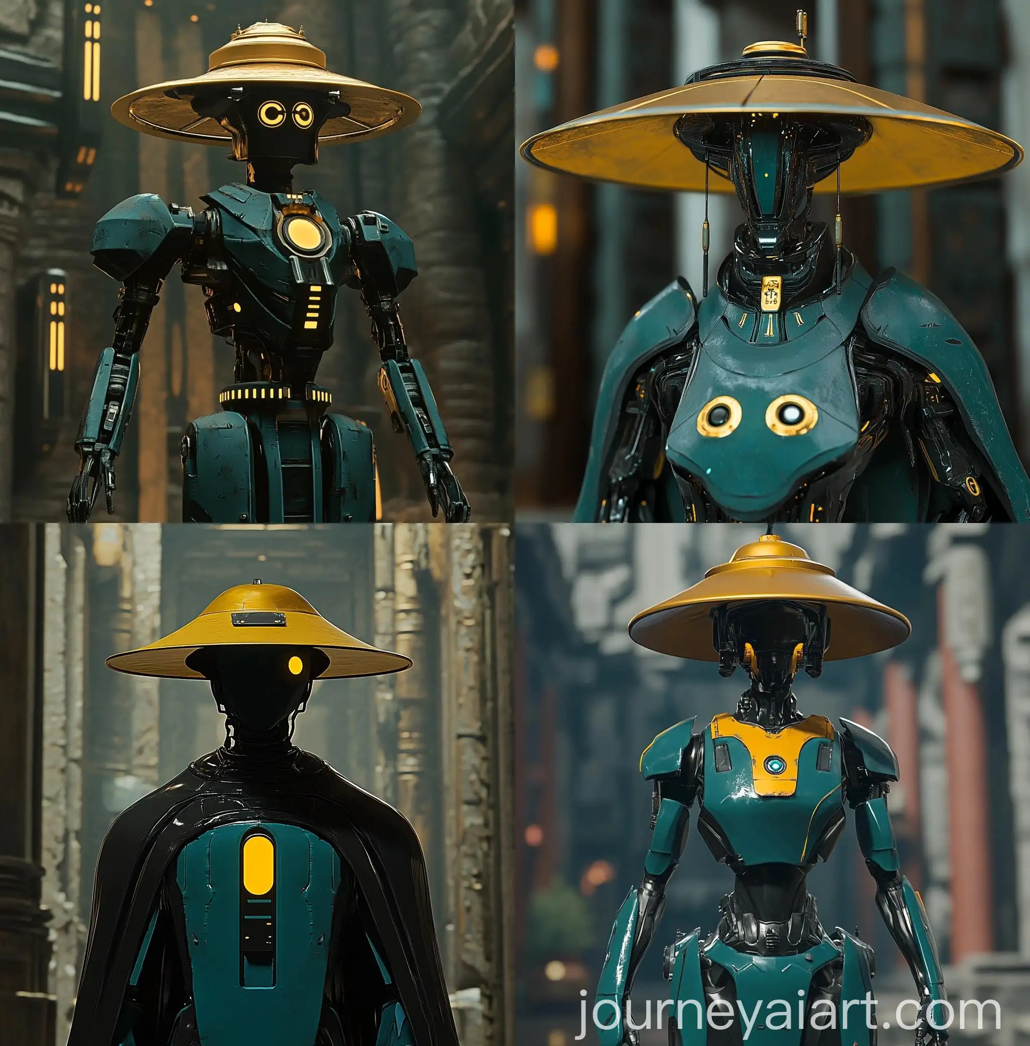 Priest-Droid-Model-in-Mech-Style-with-Temple-Background