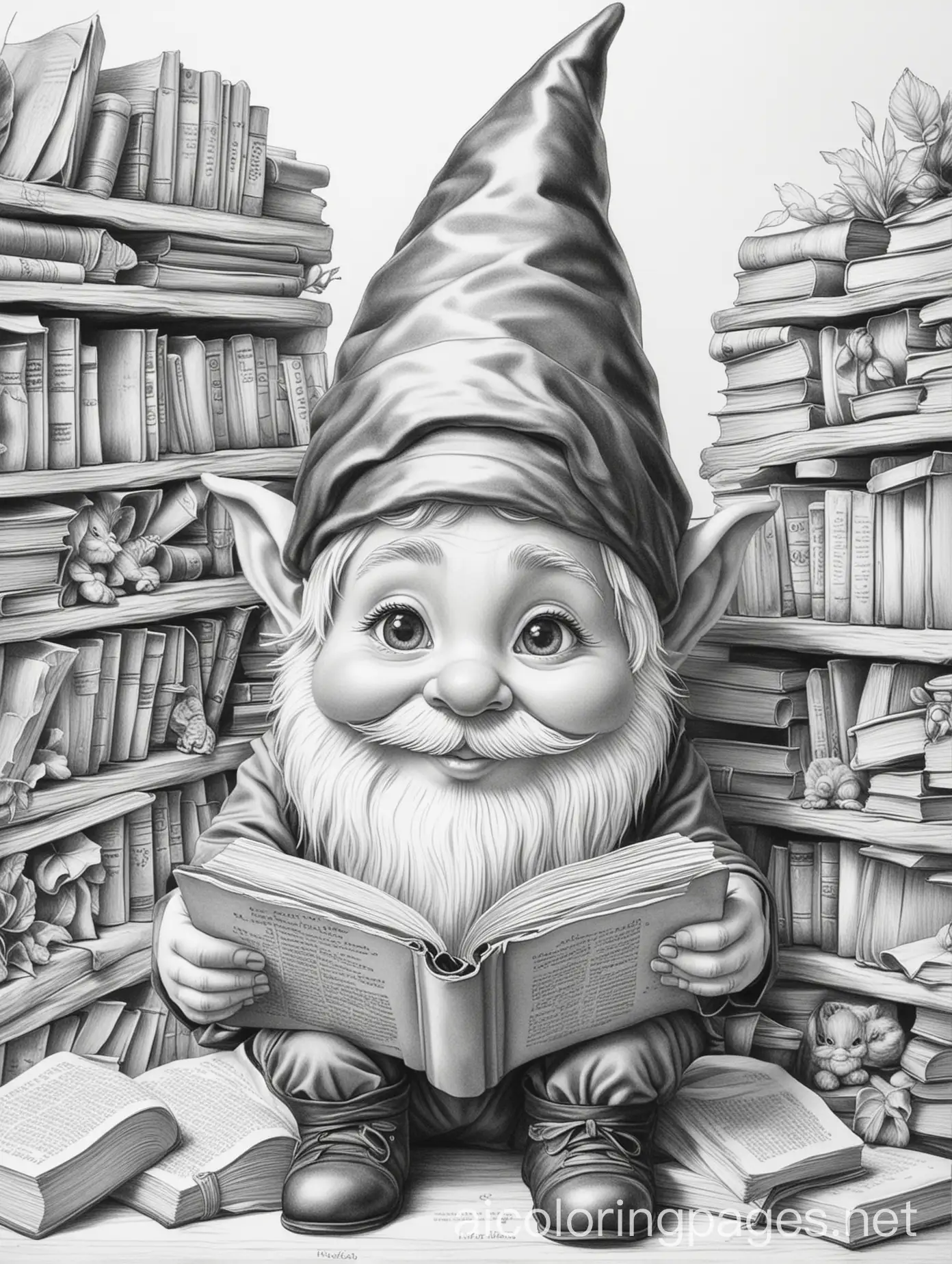 Adorable-Gnome-Reading-a-Book-Surrounded-by-Stacks-of-Books