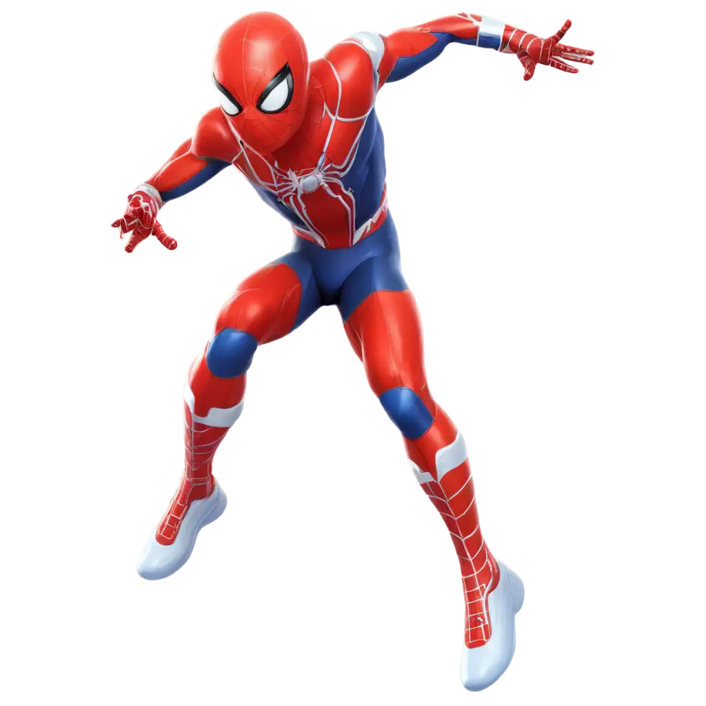 Vector-Style-SpiderMan-in-Astronaut-Suit-PNG-3D-Rendered-Image-for-Versatile-Use