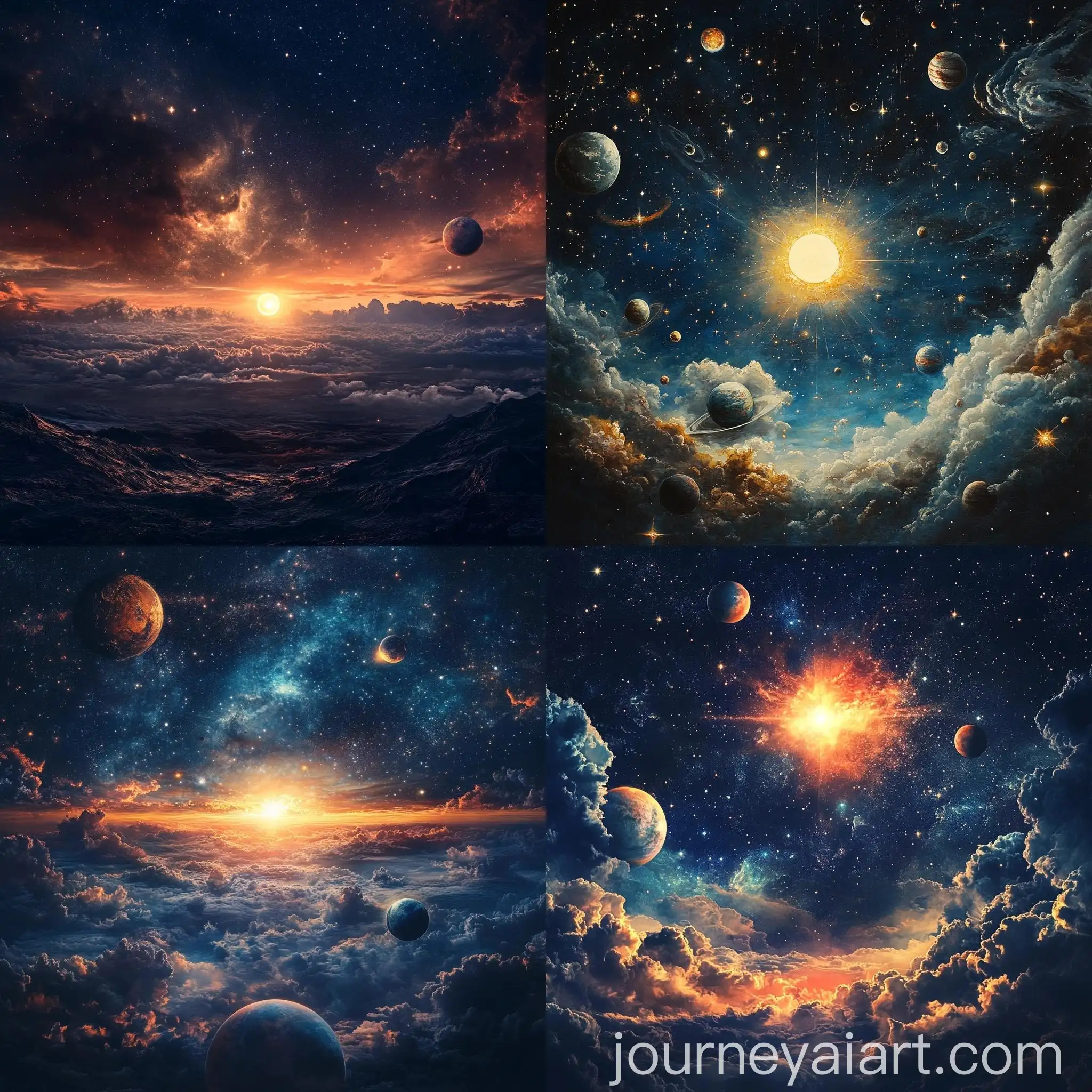 Celestial-Scene-with-Stars-Clouds-Sun-Moon-Earth-Mars-and-Jupiter