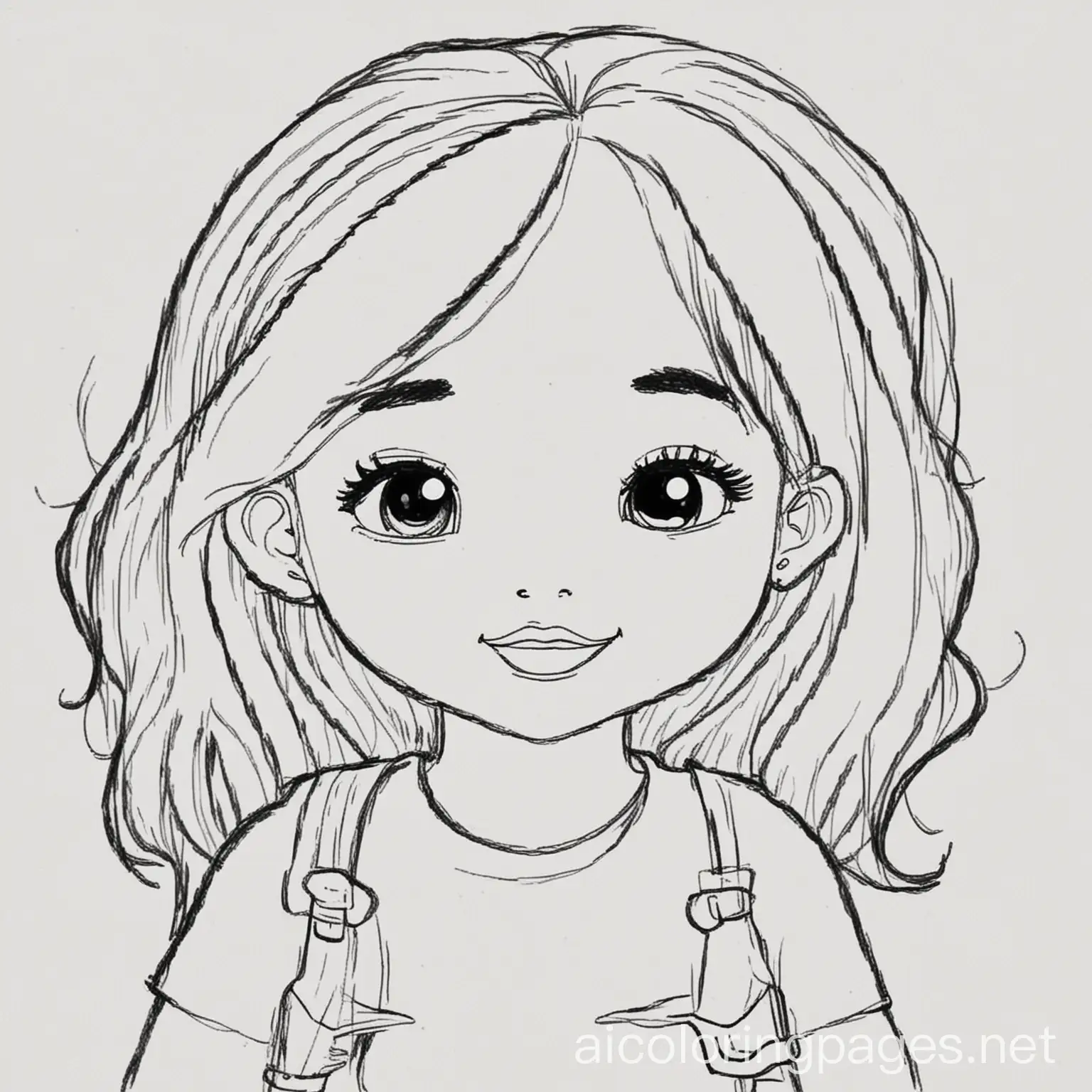 BLACK CHILDREN, Coloring Page, black and white, line art, white background, Simplicity, Ample White Space. The background of the coloring page is plain white to make it easy for young children to color within the lines. The outlines of all the subjects are easy to distinguish, making it simple for kids to color without too much difficulty