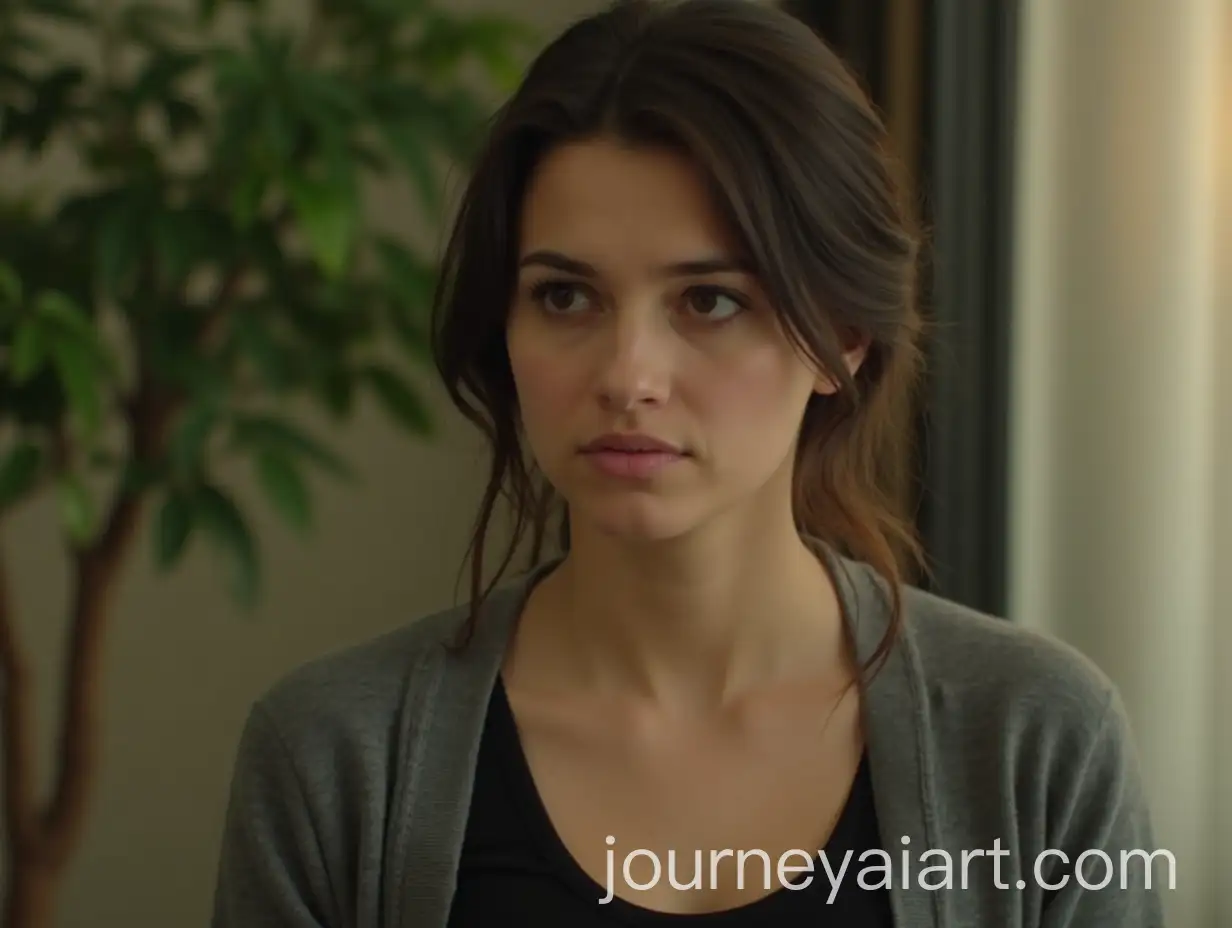 Young-Woman-inAI-Image-Prompt-Expansion-Contemplative-Pose-with-Natural-Indoor-Setting