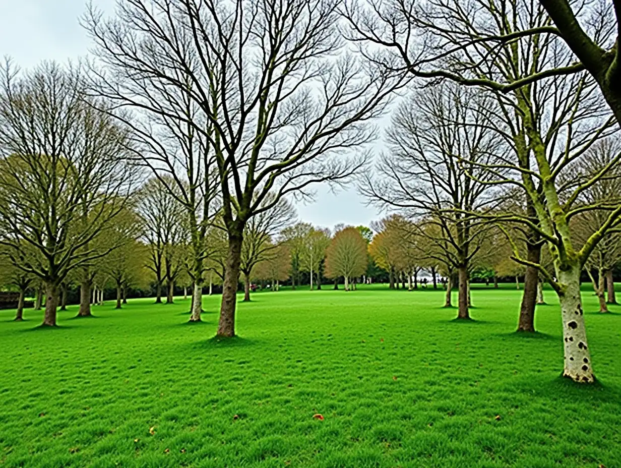 Lush-Green-Park-with-Families-Enjoying-Outdoor-Activities