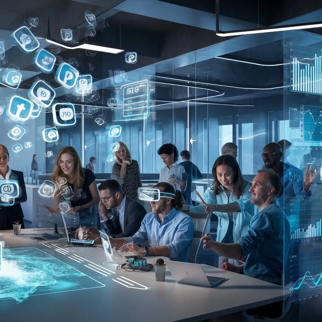 Futuristic-Digital-Marketing-Workspace-with-Holographic-Social-Media-Icons-and-Data-Analytics