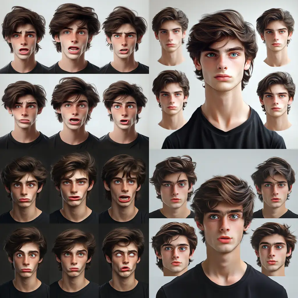 Photorealistic-Boy-with-Multiple-Facial-Expressions