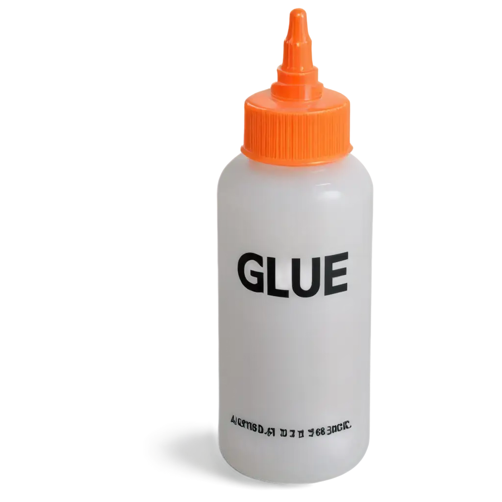 HighQuality-PNG-Image-of-a-Plain-Glue-Bottle-with-Glue-Label-for-Versatile-Applications