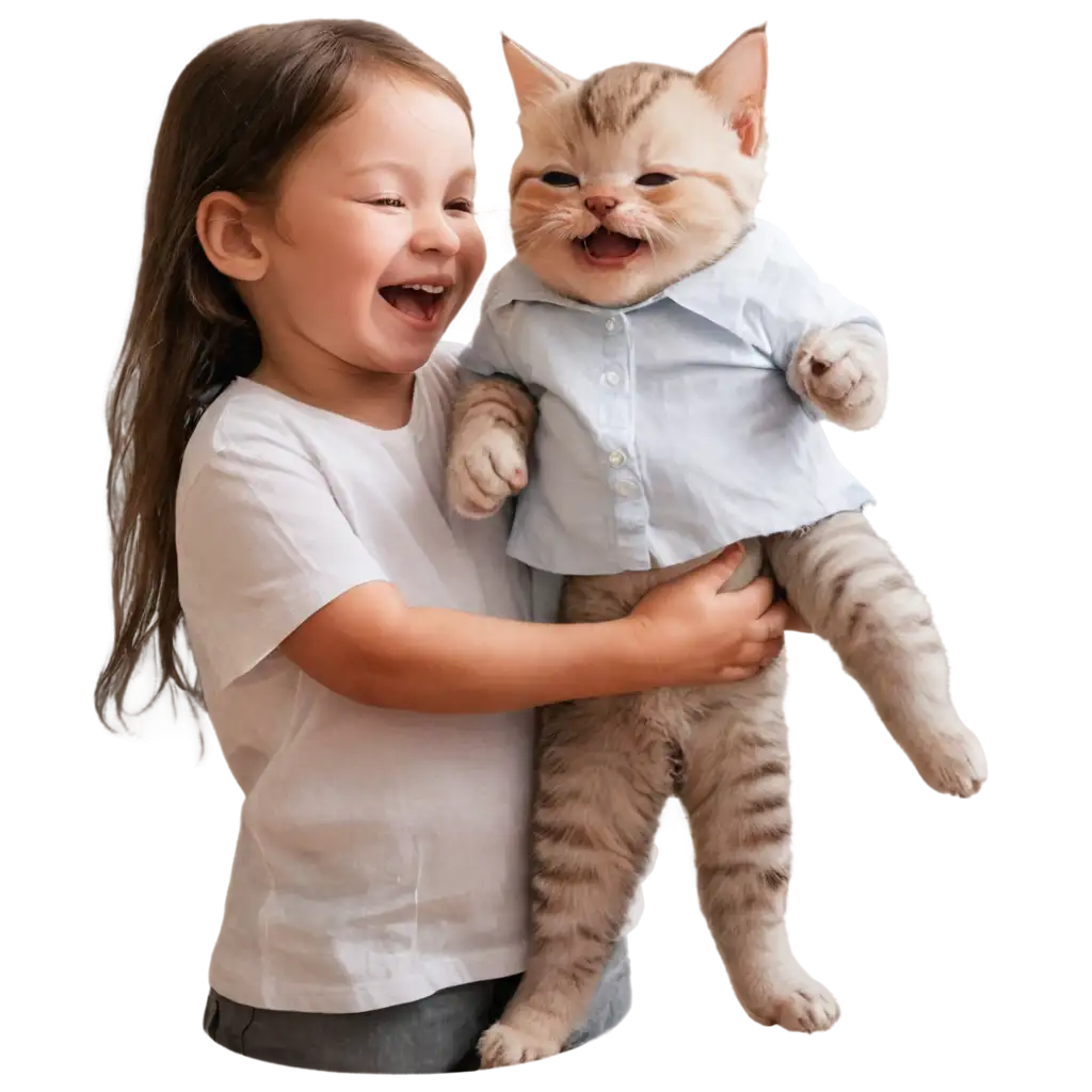 Adorable-Laughing-Cat-and-Baby-PNG-A-Perfect-Blend-of-Joy-and-Cuteness