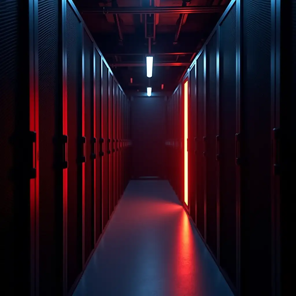 a data center rack appeared fire flashes at night, but every server rack installed flexible fire tube T-TUBE, flexible fire tube T-TUBE detected early fire