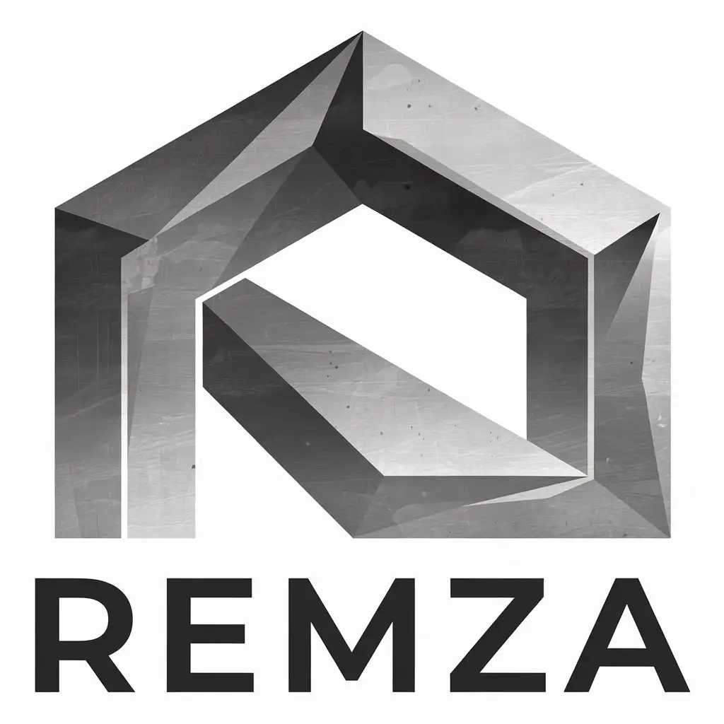 LOGO-Design-for-Remza-Concrete-Symbol-in-the-Construction-Industry