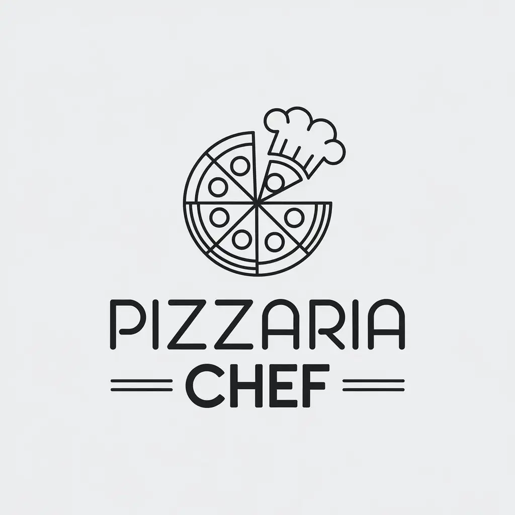 LOGO-Design-for-Pizzaria-Chef-Minimalistic-Pizza-Symbol-for-Restaurant-Industry